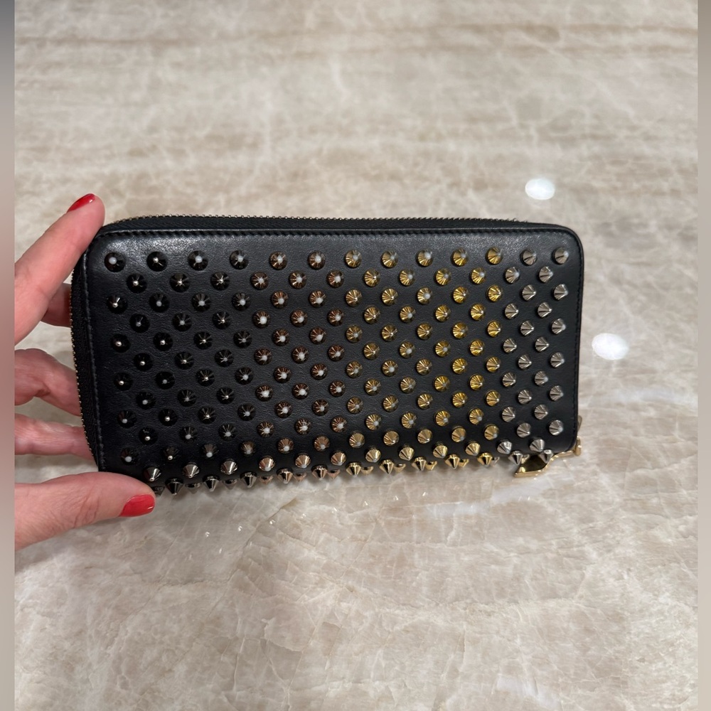 Christian Louboutin Studded Black Wallet
